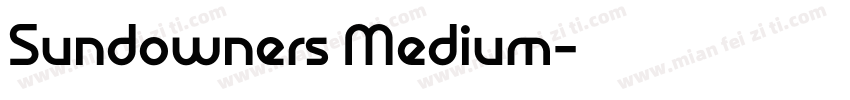 Sundowners Medium字体转换